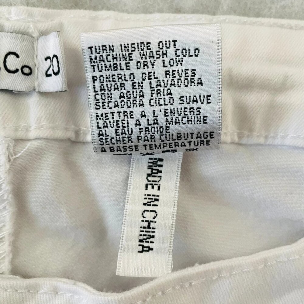 Vince Blue Co. Womens High Rise Distressed Y2K Skinny Jeans Size 20 - Picture 4 of 10